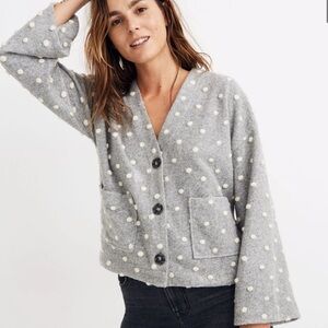 Madewell Texture & Thread Boxy Bobble Cardigan Women’s Size XS